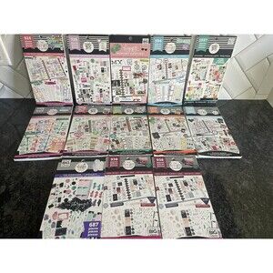 Huge Lot 13 Happy Planner Sticker Books